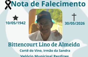 Nota de Falecimento- Meus Sentimentos a Família