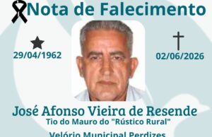 Nota de falecimento- Meus Sentimentos a Família