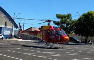 Suspeita de AVC mobiliza equipes do SAMU e helicóptero aeromédico em Perdizes.