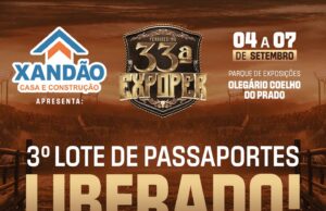 Terceiro lote da 33ª Expoper Perdizes Liberado