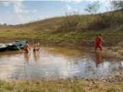 Ocorrência de afogamento em um ponto da Represa de Nova Ponte, no distrito da Antinha, município de Perdizes, nas proximidades do local onde deságua o Rio São João.